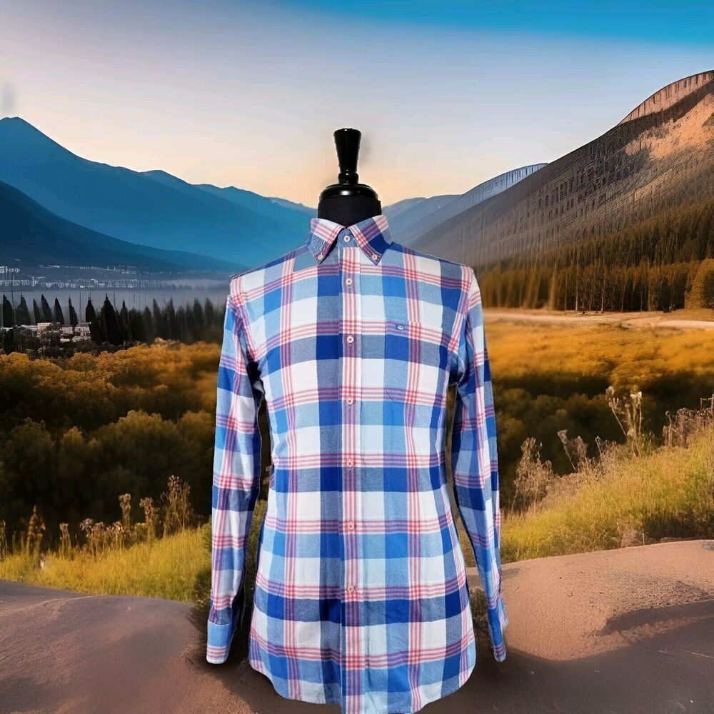 Southern Tide Flannel Shirt Button Down Men’s Size Small Plaid